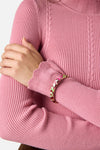 Princess Highway - Plum Floral Bangle - plum