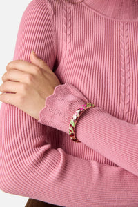 Princess Highway - Plum Floral Bangle - plum
