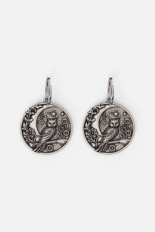 Princess Highway - Night Owl Earrings - silver