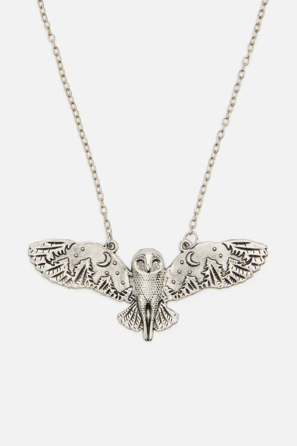 Princess Highway - Night Owl Necklace - silver
