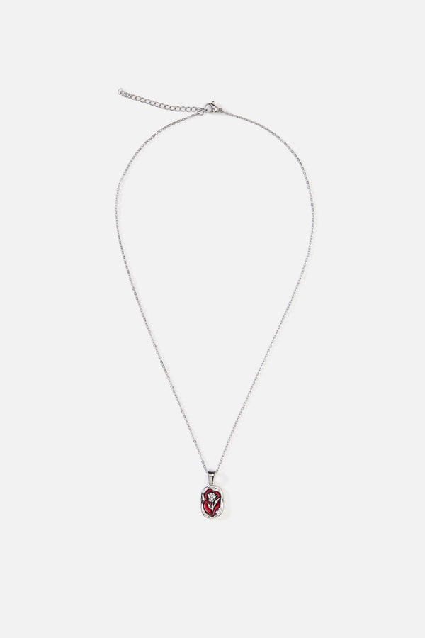 Princess Highway - Rose Necklace - silver