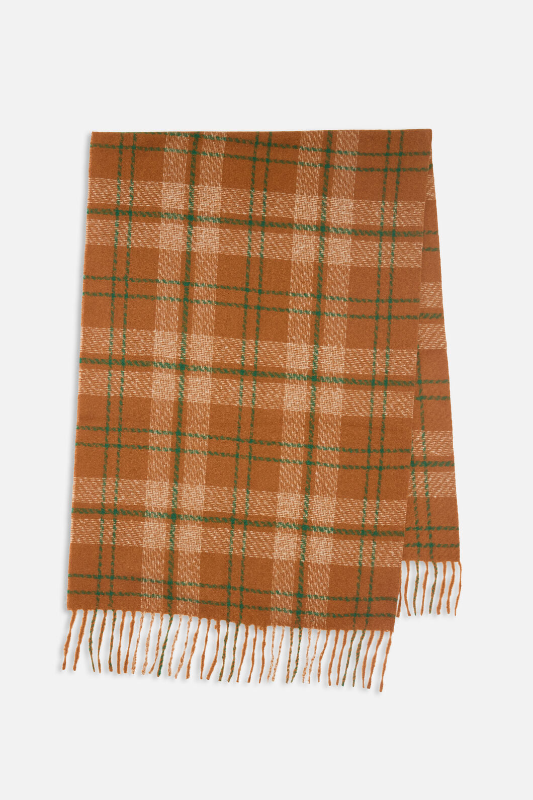 Princess Highway - Tan Check Scarf - tan
