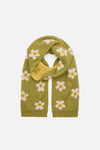 Princess Highway - Daisy Knit Scarf - green