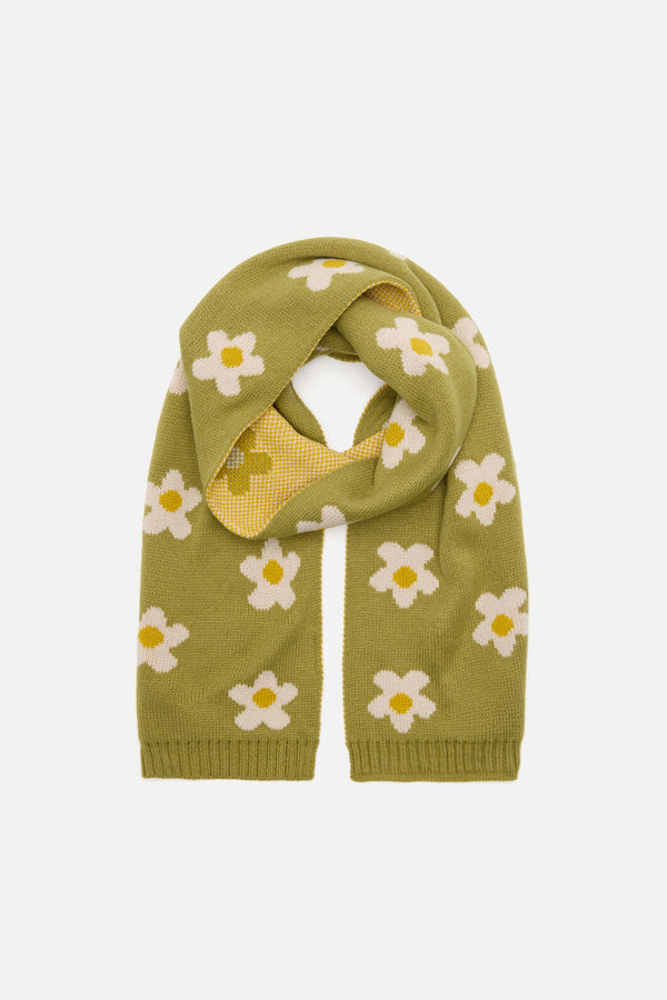 Princess Highway - Daisy Knit Scarf - green
