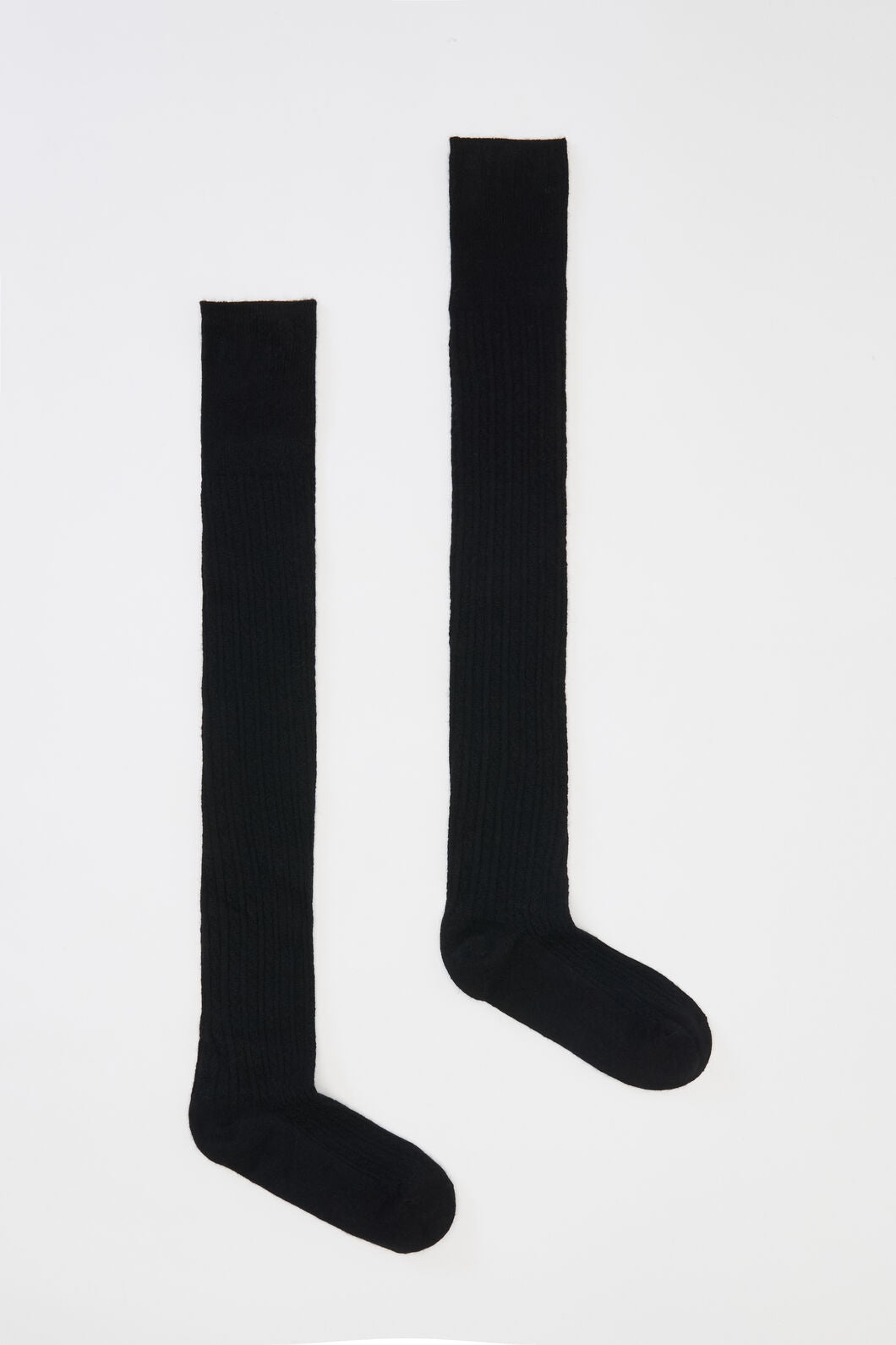 Princess Highway - Black Over The Knee Socks - black