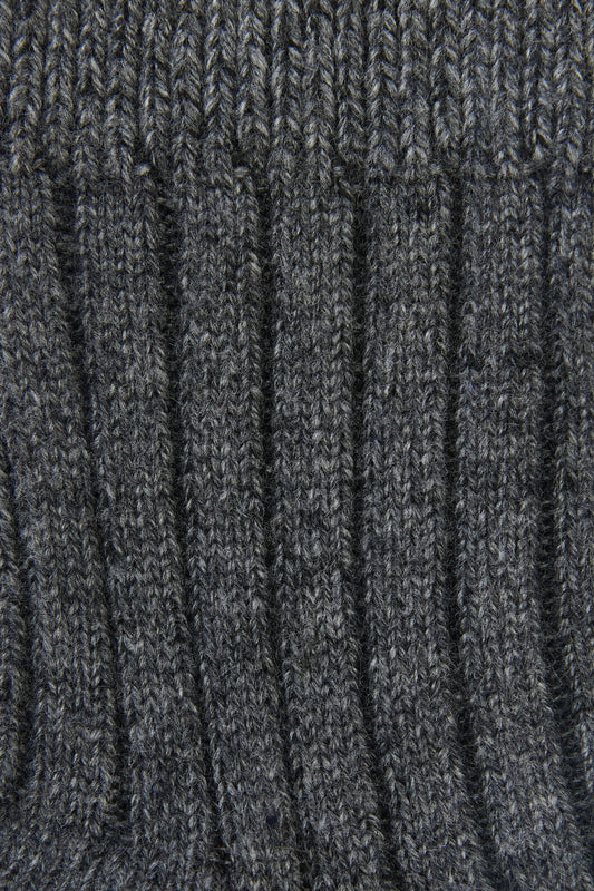Princess Highway - Grey Warm Wool Rib Socks - grey