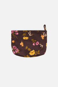 Princess Highway - Winona Flower Pouch - chocolate