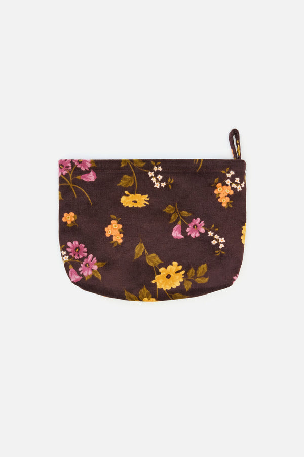 Princess Highway - Winona Flower Pouch - chocolate