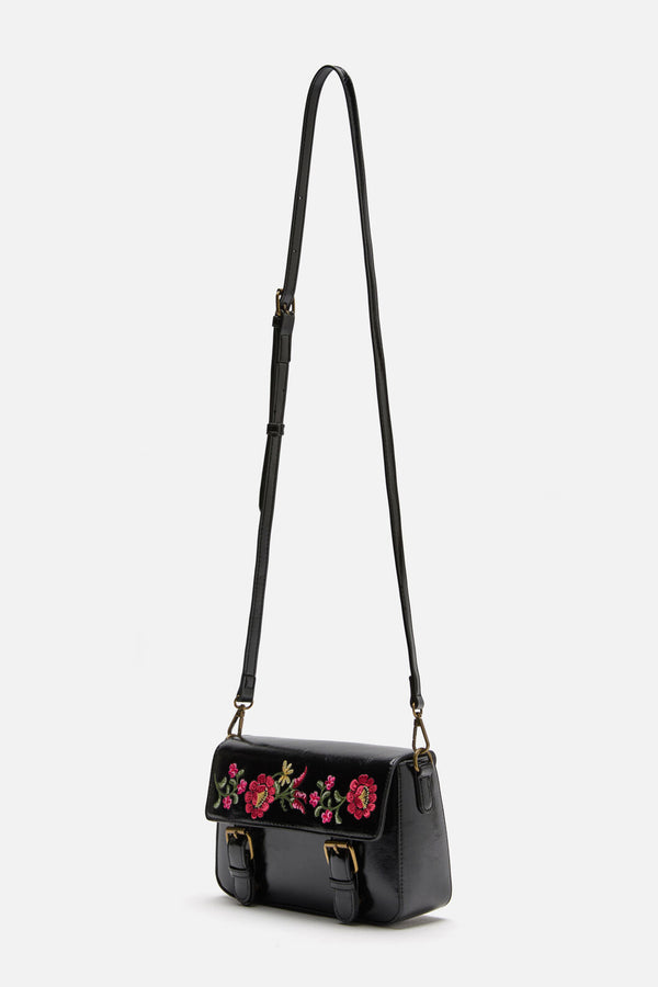Princess Highway - Joelle Embroidered Satchel - black