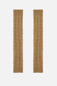 Princess Highway - Tan Long Fingerless Gloves - tan