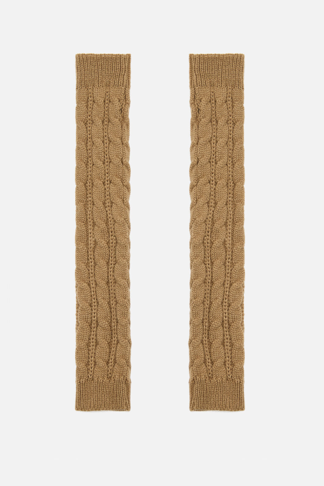 Princess Highway - Tan Long Fingerless Gloves - tan