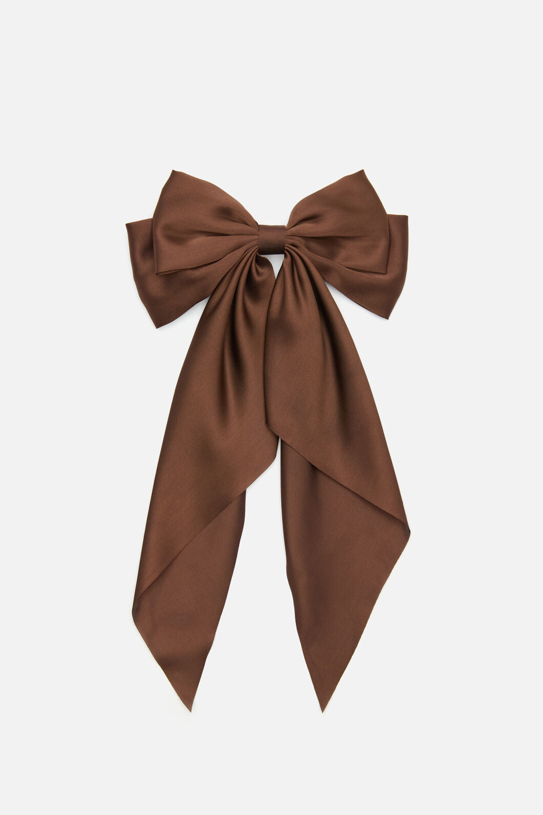 Princess Highway - Satin Barrette Hair Clip - chocolate