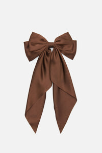 Princess Highway - Satin Barrette Hair Clip - chocolate