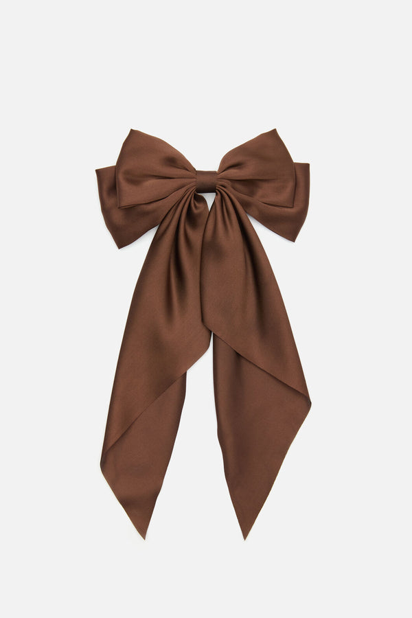 Princess Highway - Satin Barrette Hair Clip - chocolate