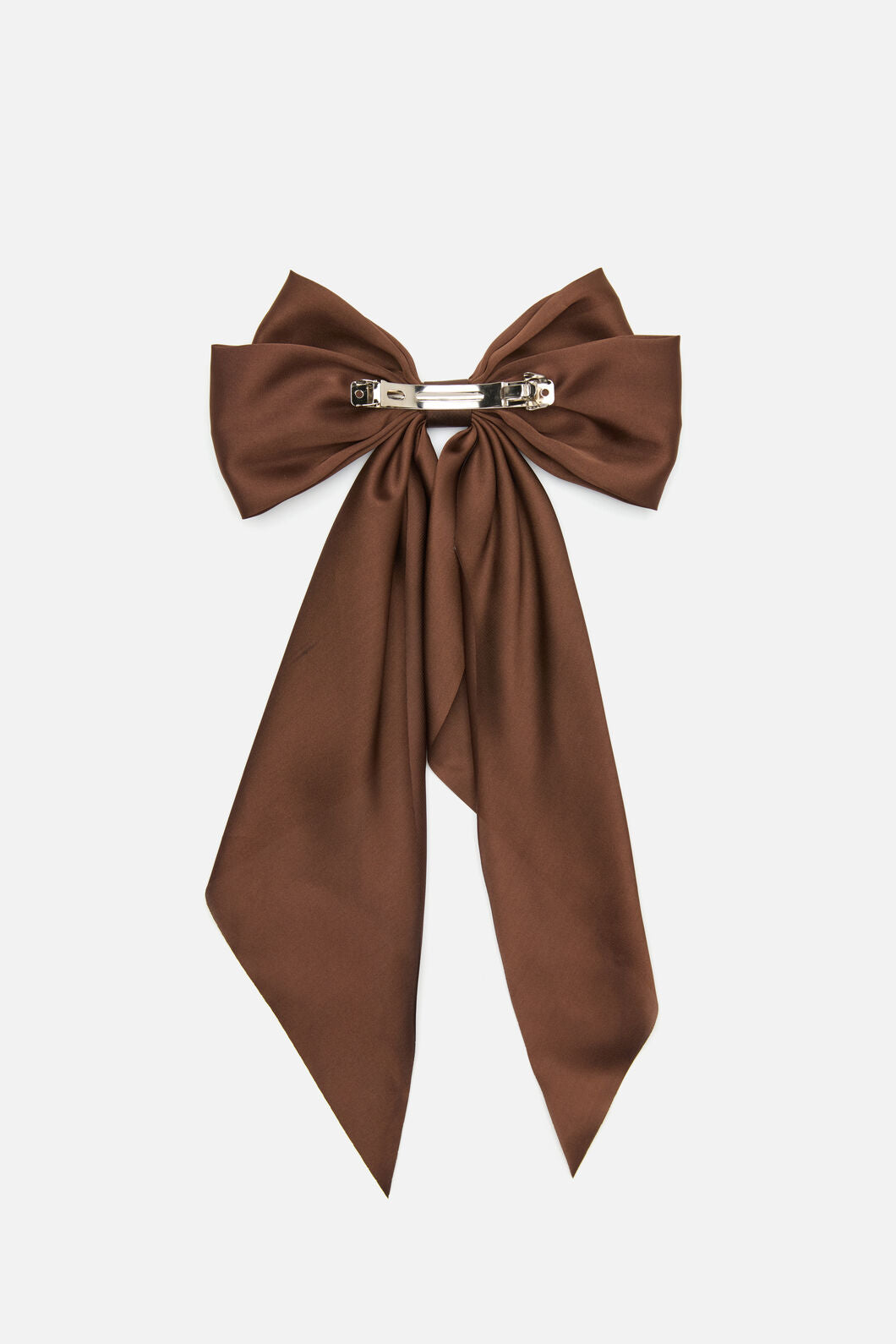 Princess Highway - Satin Barrette Hair Clip - chocolate