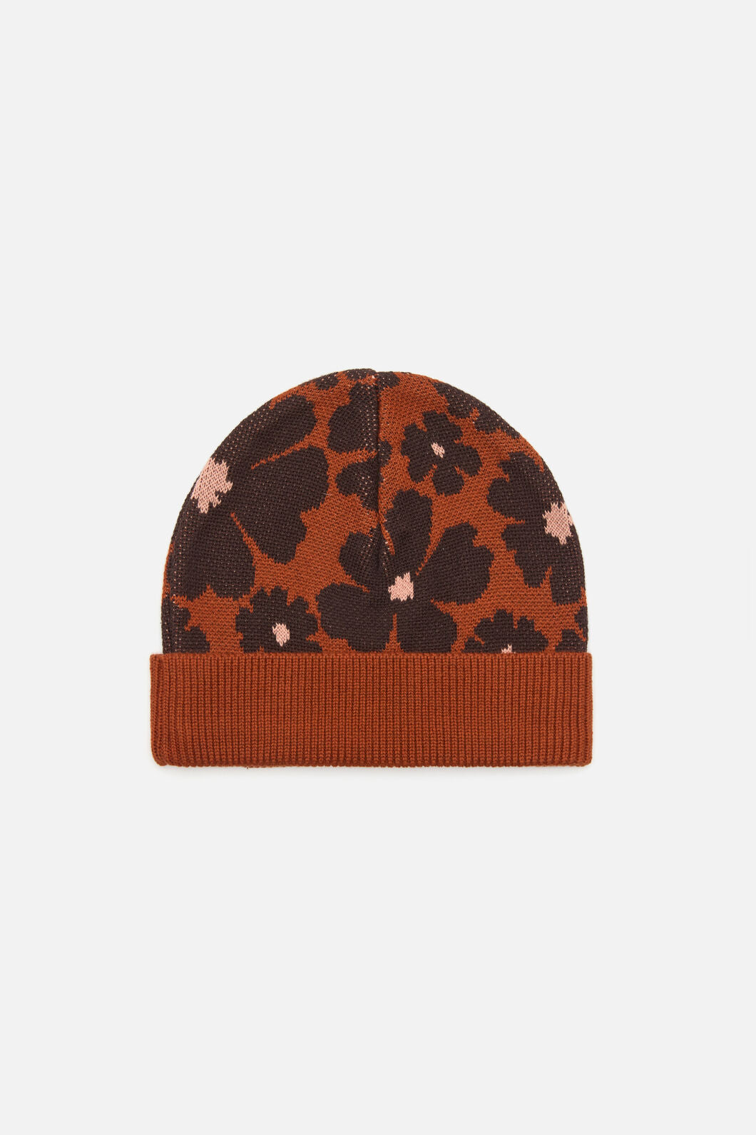 Princess Highway - Donna Flower Knit Beanie - rust