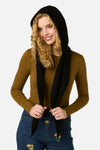 Princess Highway - Black Scarf Knit Hat - black