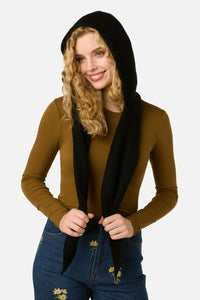 Princess Highway - Black Scarf Knit Hat - black