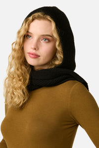 Princess Highway - Black Scarf Knit Hat - black
