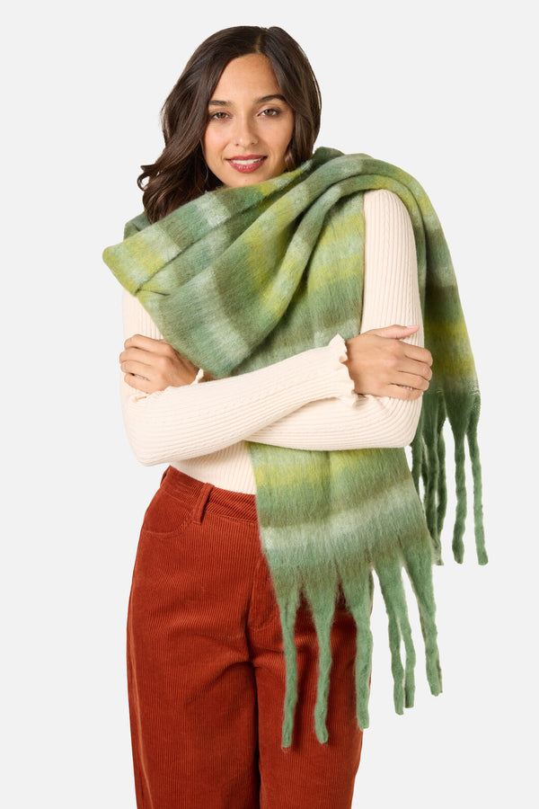 Princess Highway - Green Soft Scarf - green