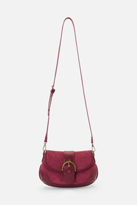 Princess Highway - Plum Faux Suede Buckle Bag - plum