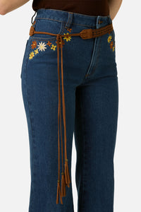 Princess Highway - Boho Tie Belt - chocolate