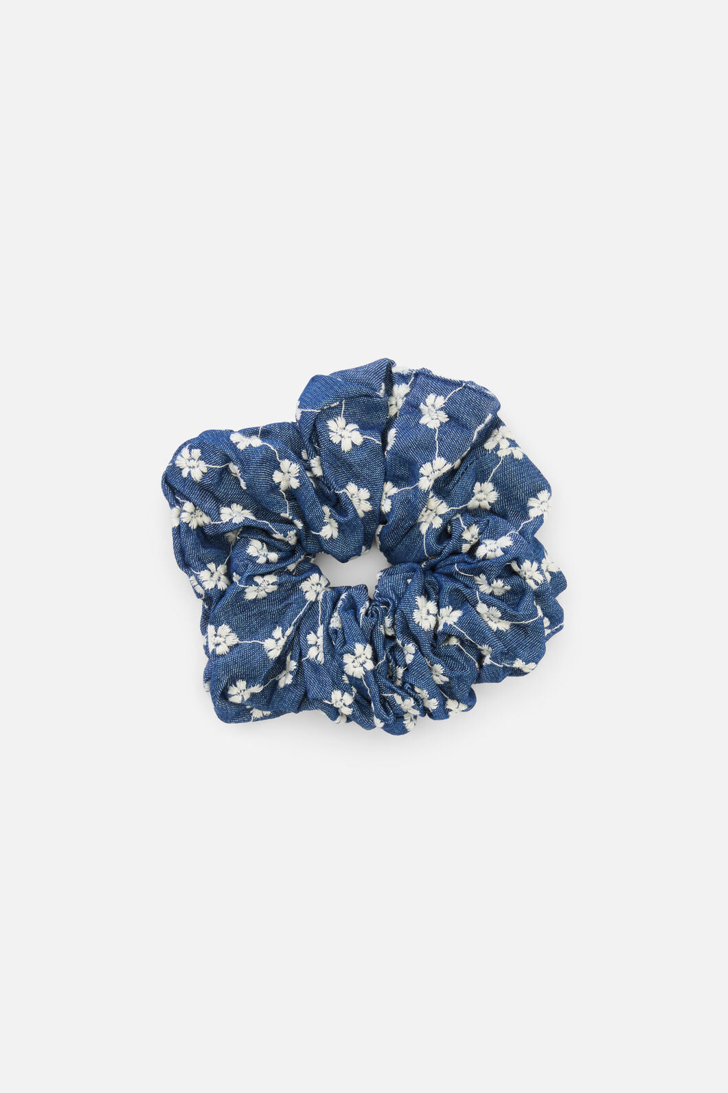 Princess Highway - Denim Daisy Scrunchie - indigo