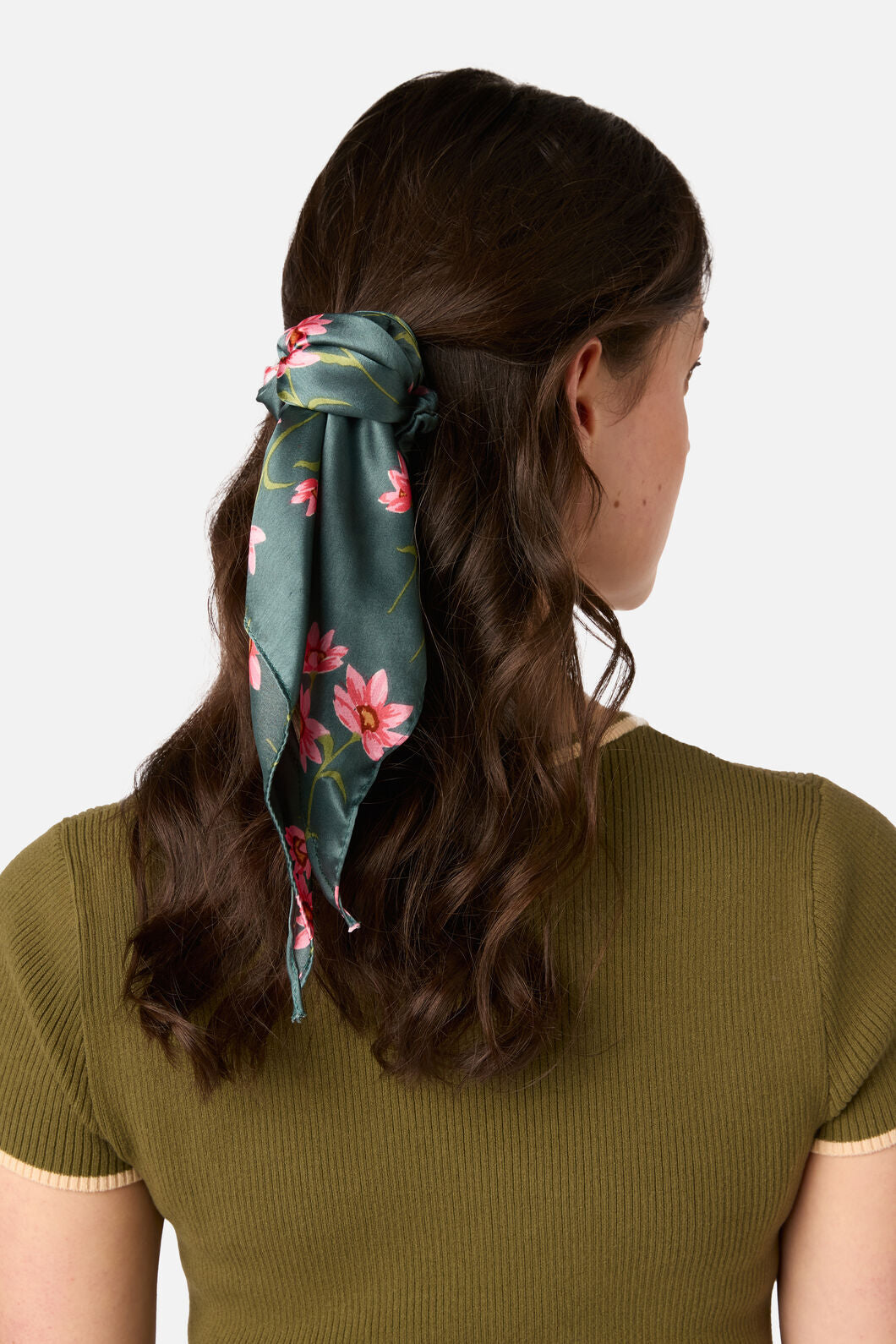 Princess Highway - Goldie Scarf Scrunchie - green