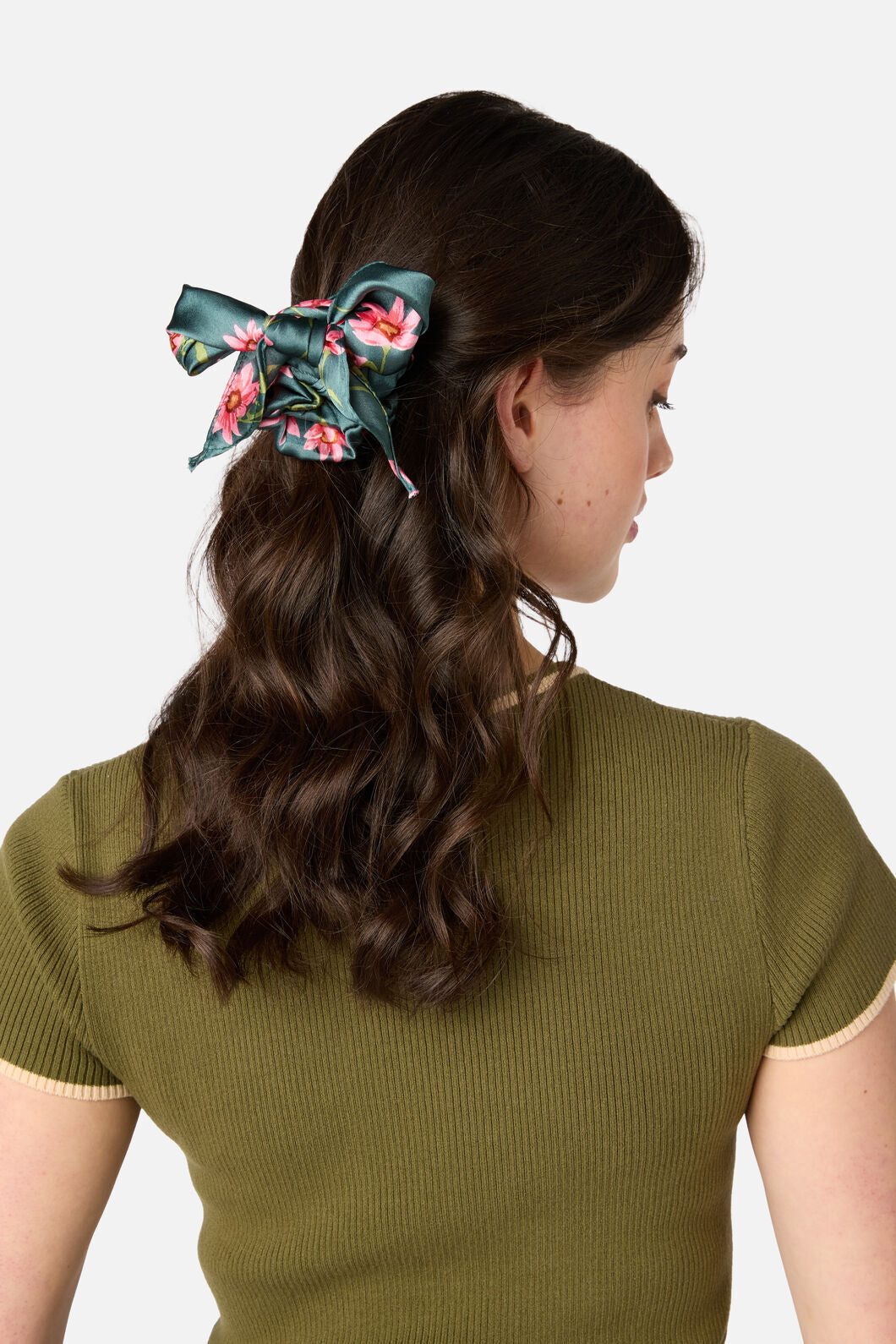 Princess Highway - Goldie Scarf Scrunchie - green