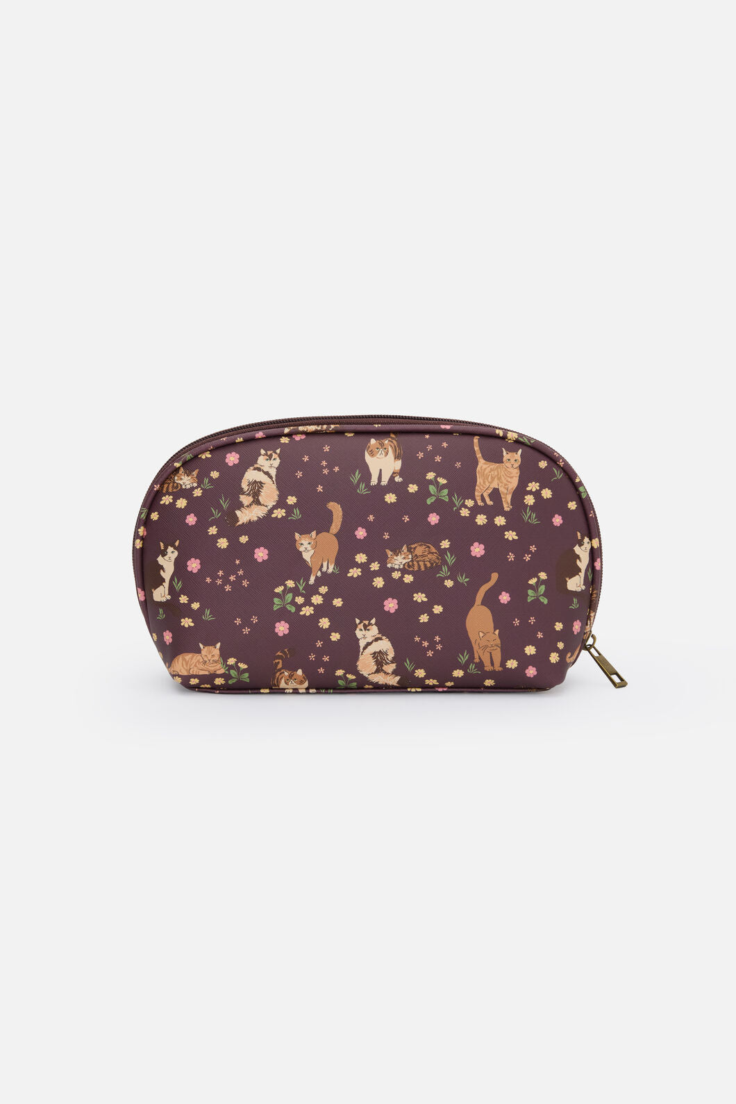 Princess Highway - Cute Cats PU Make Up Purse - plum