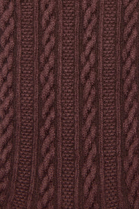 Princess Highway - Cable Texture Sock - chocolate