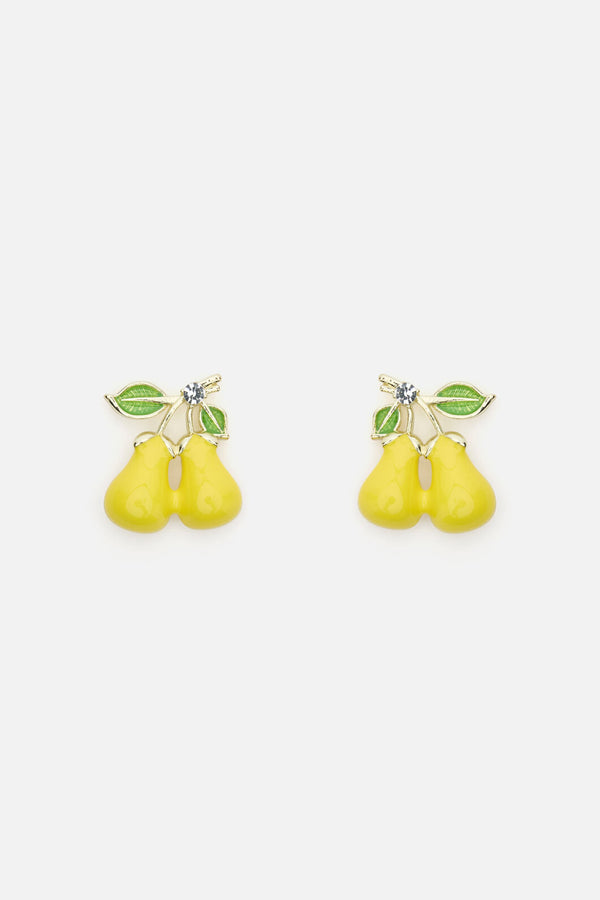 Princess Highway - Pear Earrings - yellow