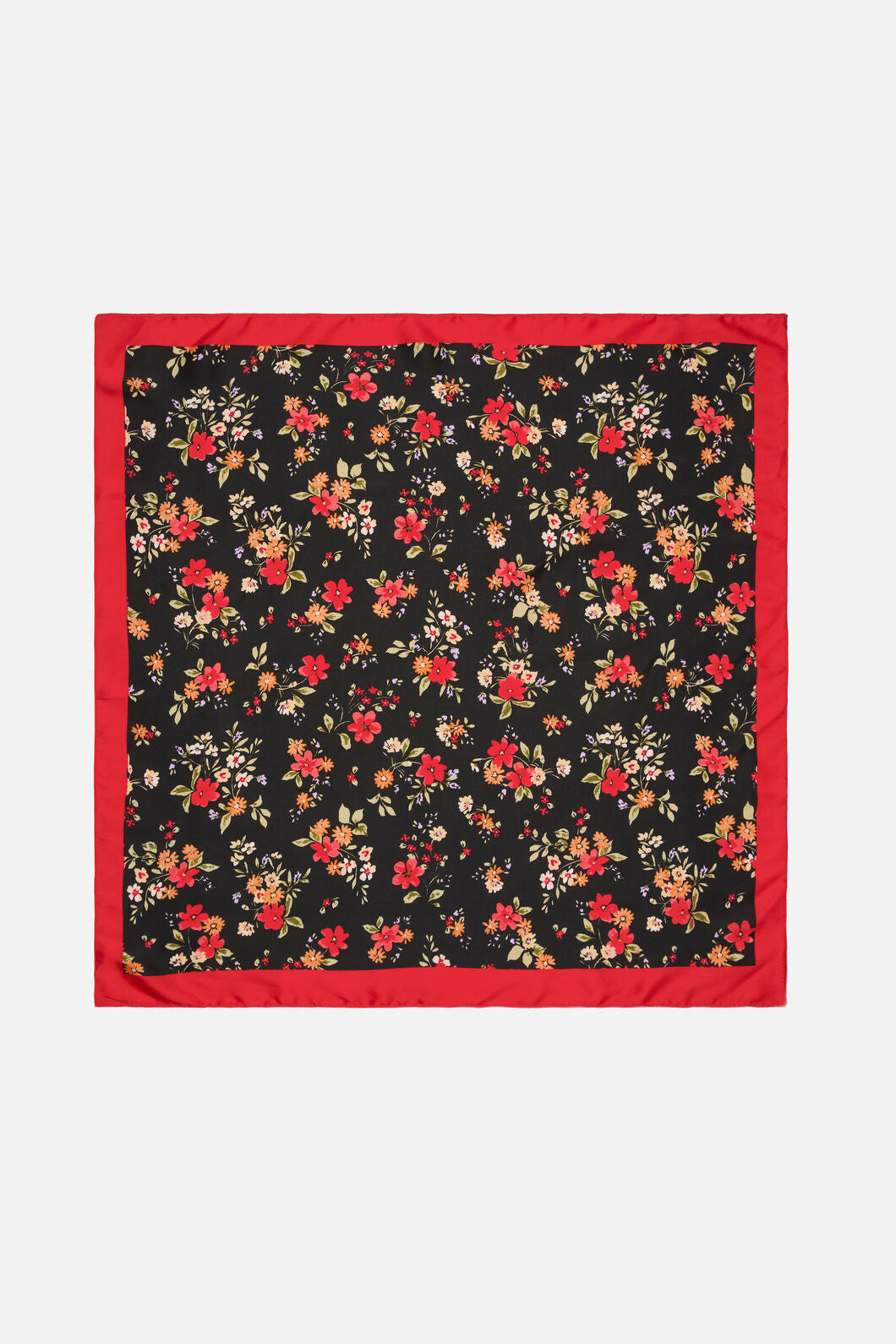 Princess Highway - Posy Satin Scarf - black