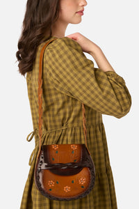 Princess Highway - Leather Daisy Bag - tan