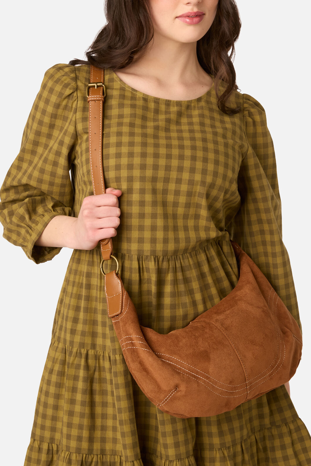 Princess Highway - Tan Boho Faux Suede Bag - tan
