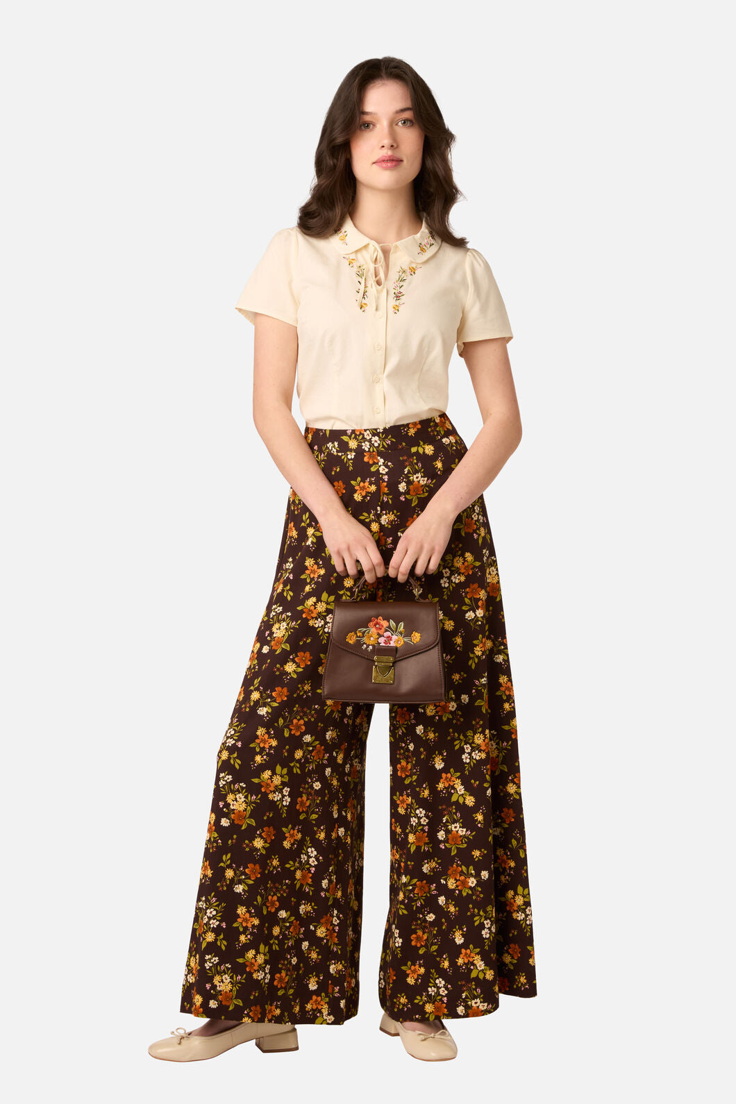 Princess Highway - Posy Embroidered Bag - chocolate