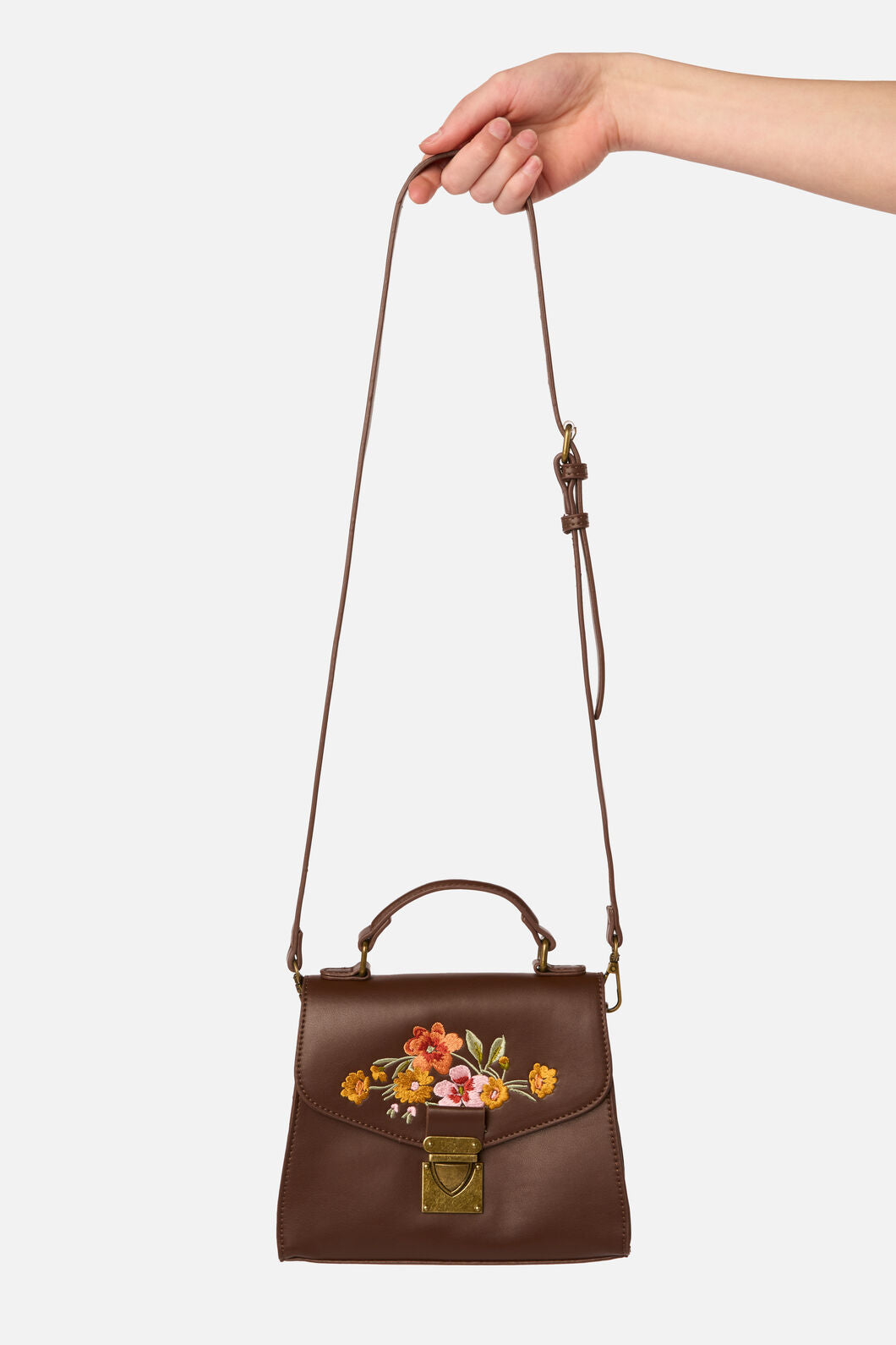 Princess Highway - Posy Embroidered Bag - chocolate