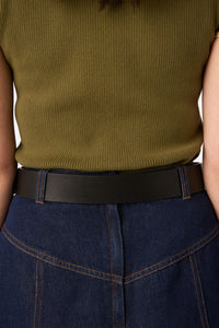 Princess Highway - Fancy Floral Buckle Belt - black