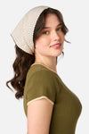 Princess Highway - Cream Spot Head Scarf - cream