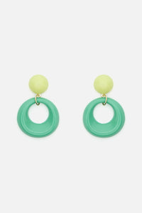 Princess Highway - Green Mimi Retro Earrings - green