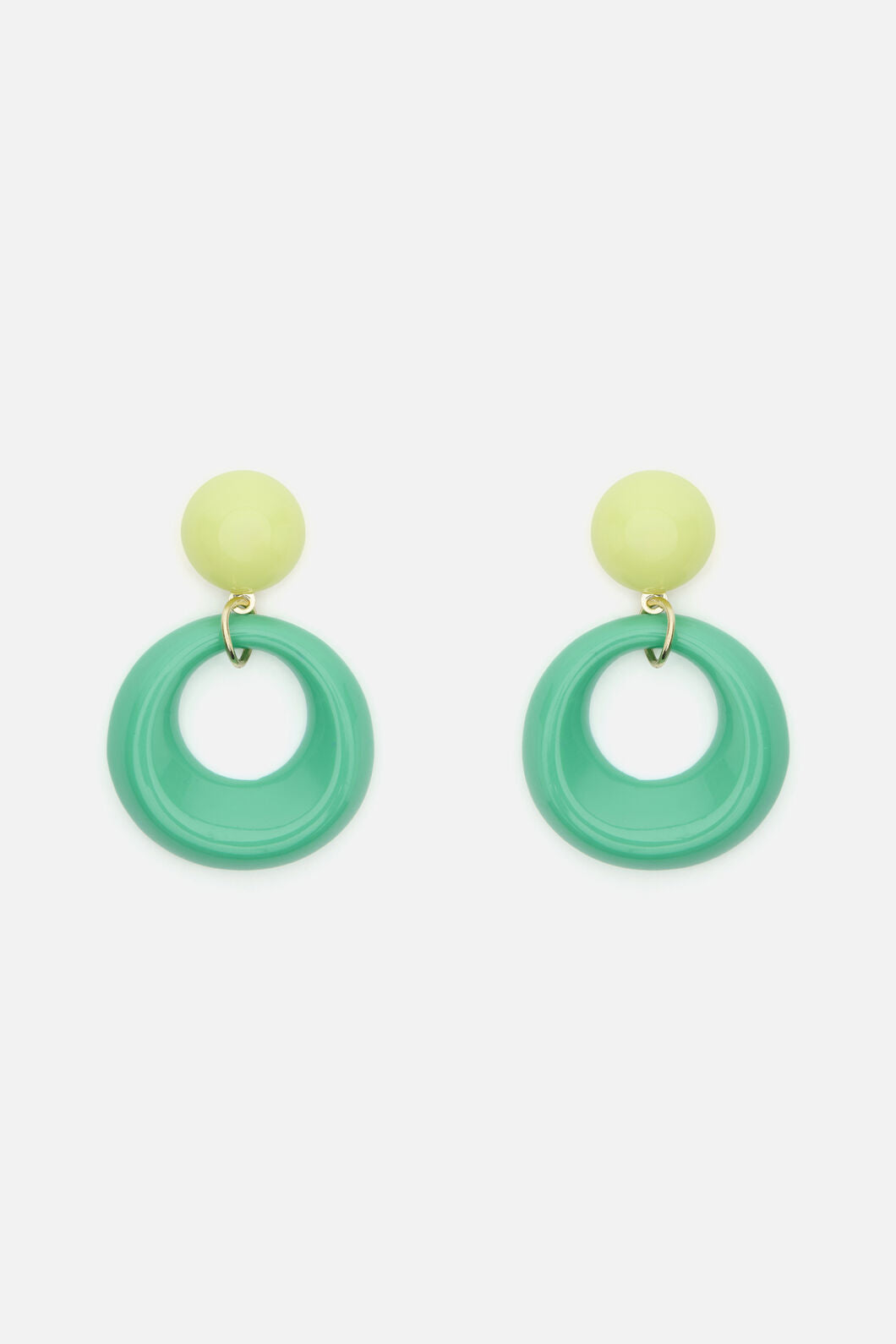 Princess Highway - Green Mimi Retro Earrings - green