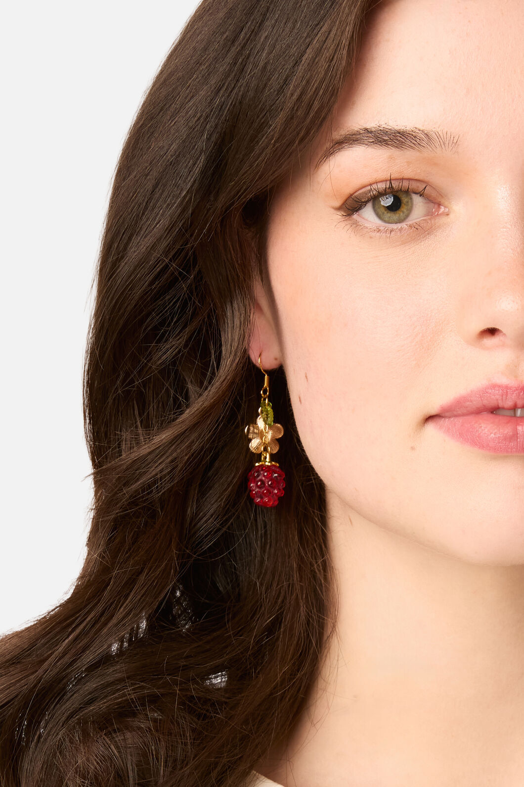 Princess Highway - Raspberry Earrings - red