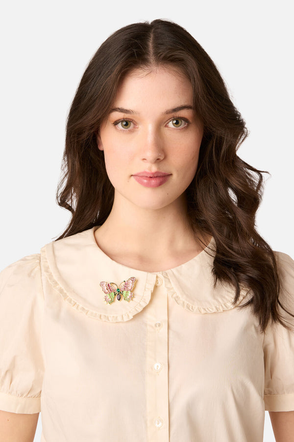 Princess Highway - Beautiful Butterfly Brooch - pink