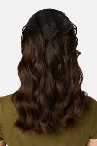 Princess Highway - Black Lace Small Scarf - black