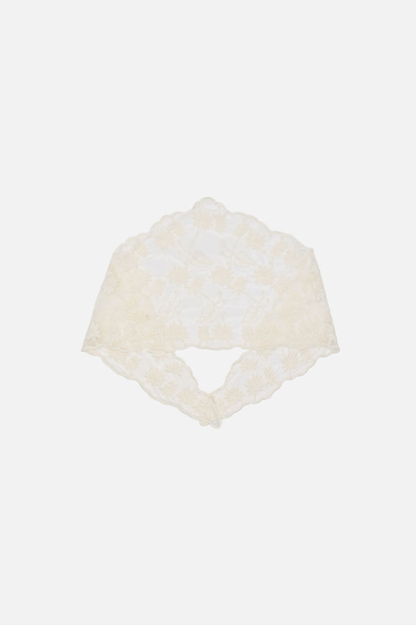 Princess Highway - Cream Lace Small Scarf - cream