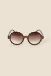Princess Highway - Tan Scallop Rim Sunglasses - tan