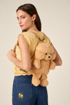 Princess Highway - Plush Sweet Dog Backpack - tan