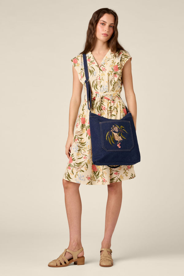 Princess Highway - Pygmy Possum Embroidered Bag - indigo