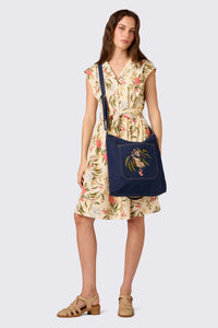 Princess Highway - Pygmy Possum Embroidered Bag - indigo