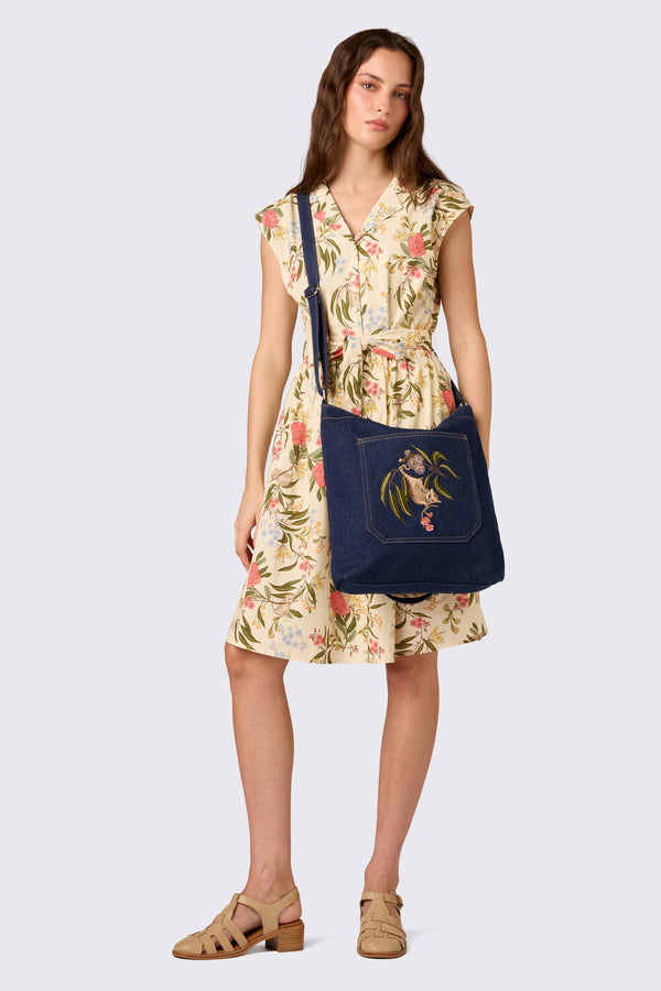 Princess Highway - Pygmy Possum Embroidered Bag - indigo